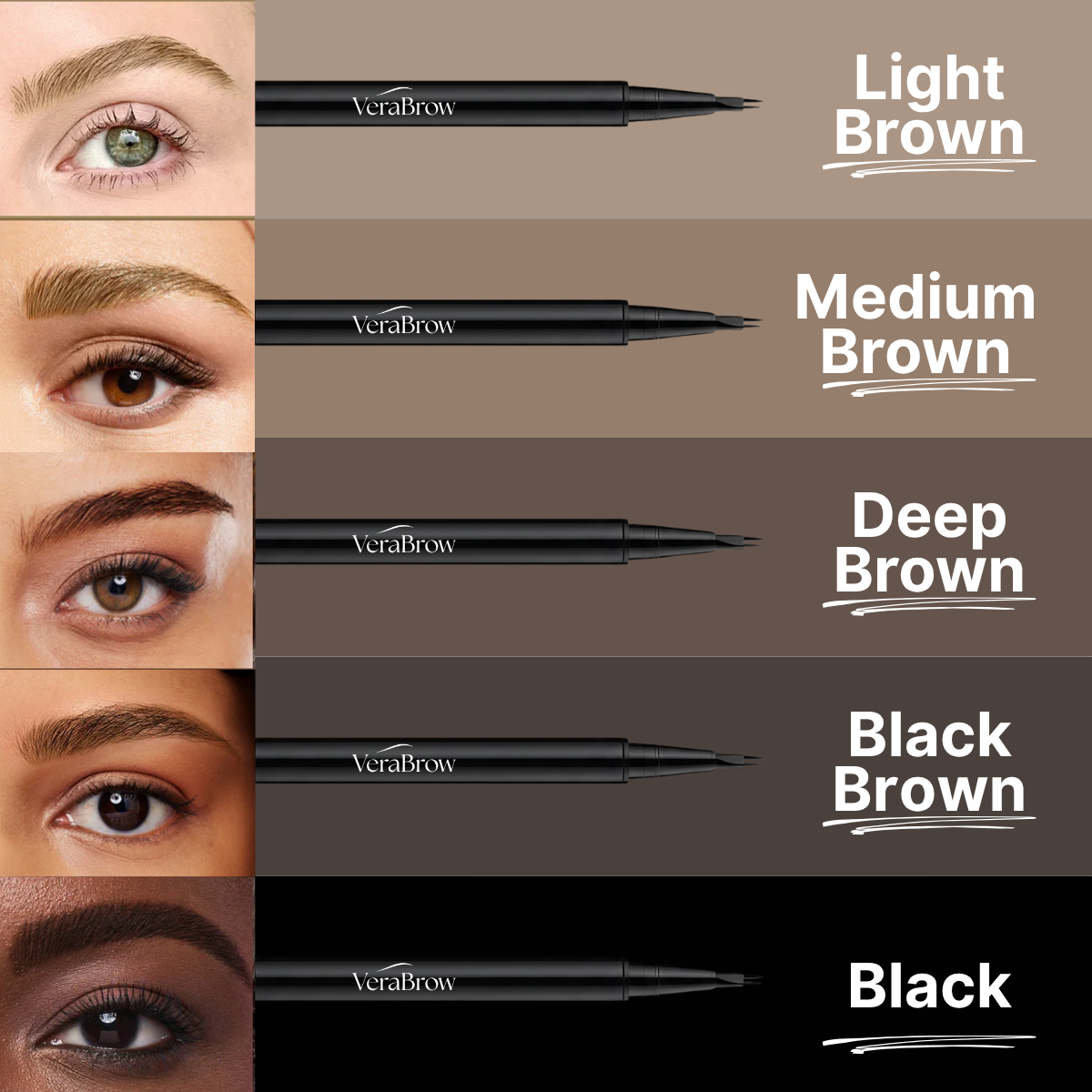 Magic Brow Pen® - Crayon à Sourcils 2-en-1 Effet Microblading